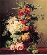 unknow artist Floral, beautiful classical still life of flowers.116 oil painting on canvas